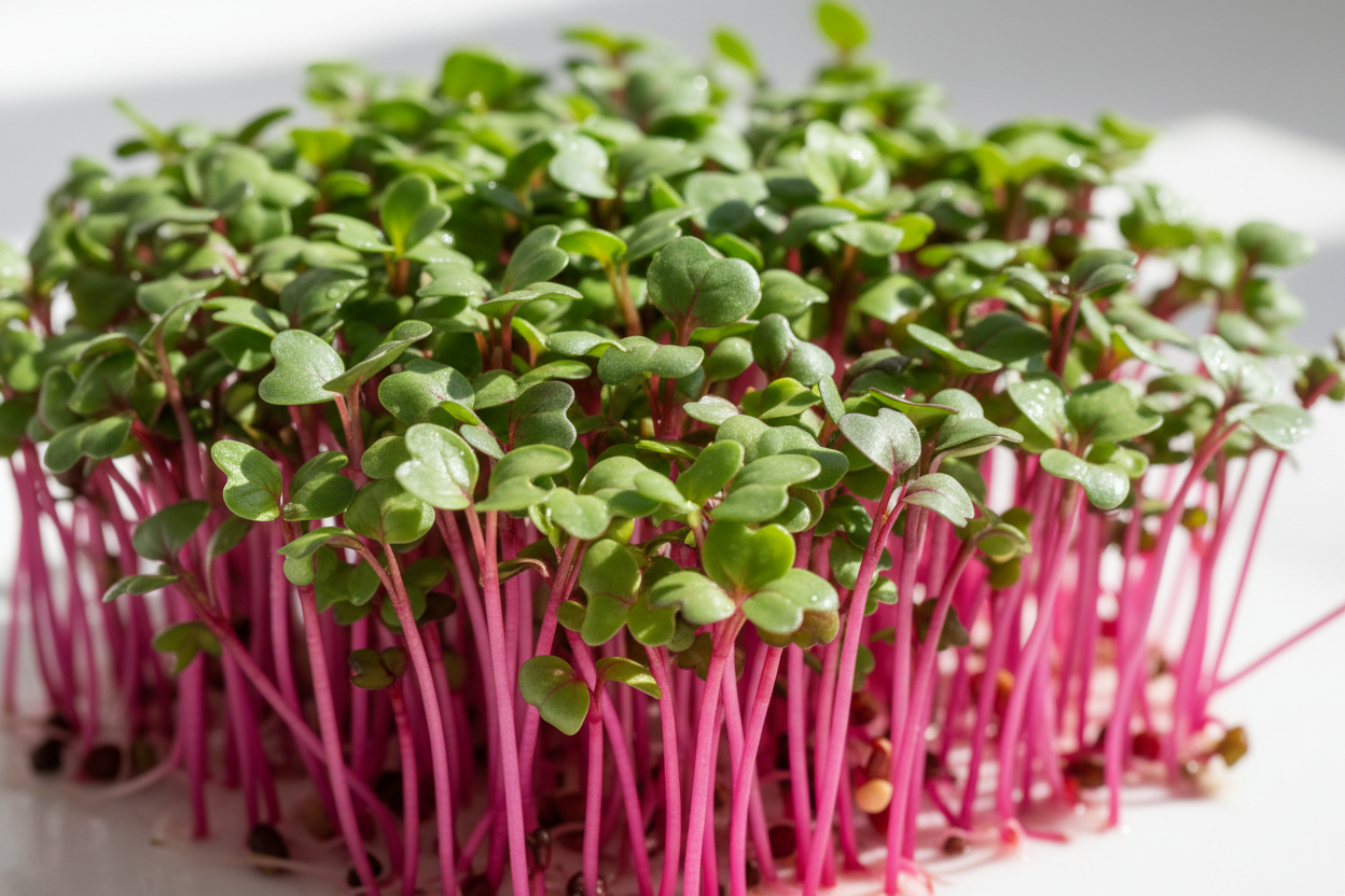 Pink Radish Microgreens